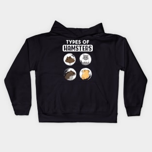 Types Of Hamsters Kids Hoodie